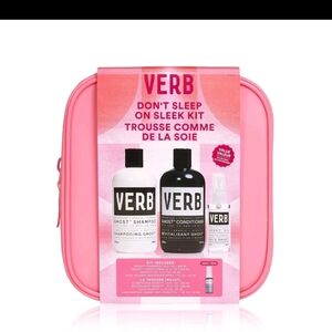 Verb GHOST Shampoo Conditoner Oil And Travel Size Frizz Spray Set New
